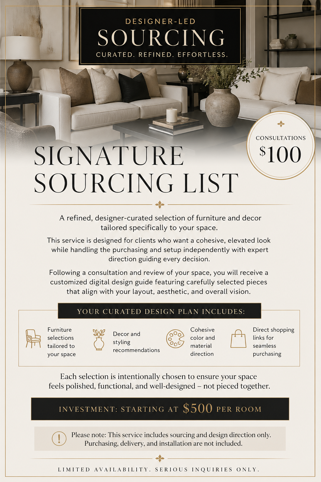 Signature Sourcing List Consultation